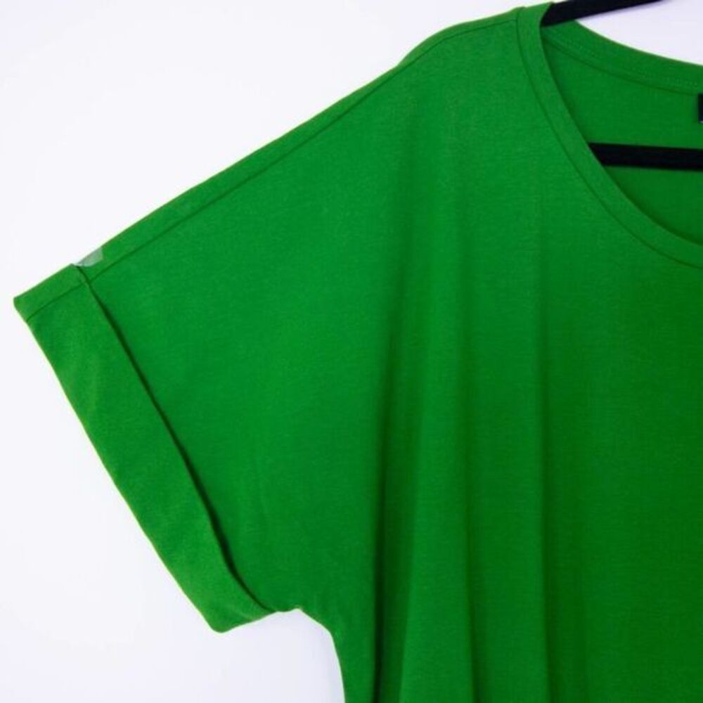 NEW Eloquii green cotton knit Wrap‎ Skirt tie waist midi Dress, 16 - Picture 14 of 16